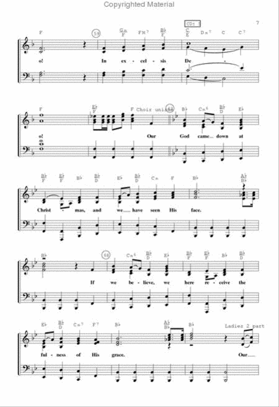 A Song Was Born At Christmas (Book) SATB scores gallery preview page 2