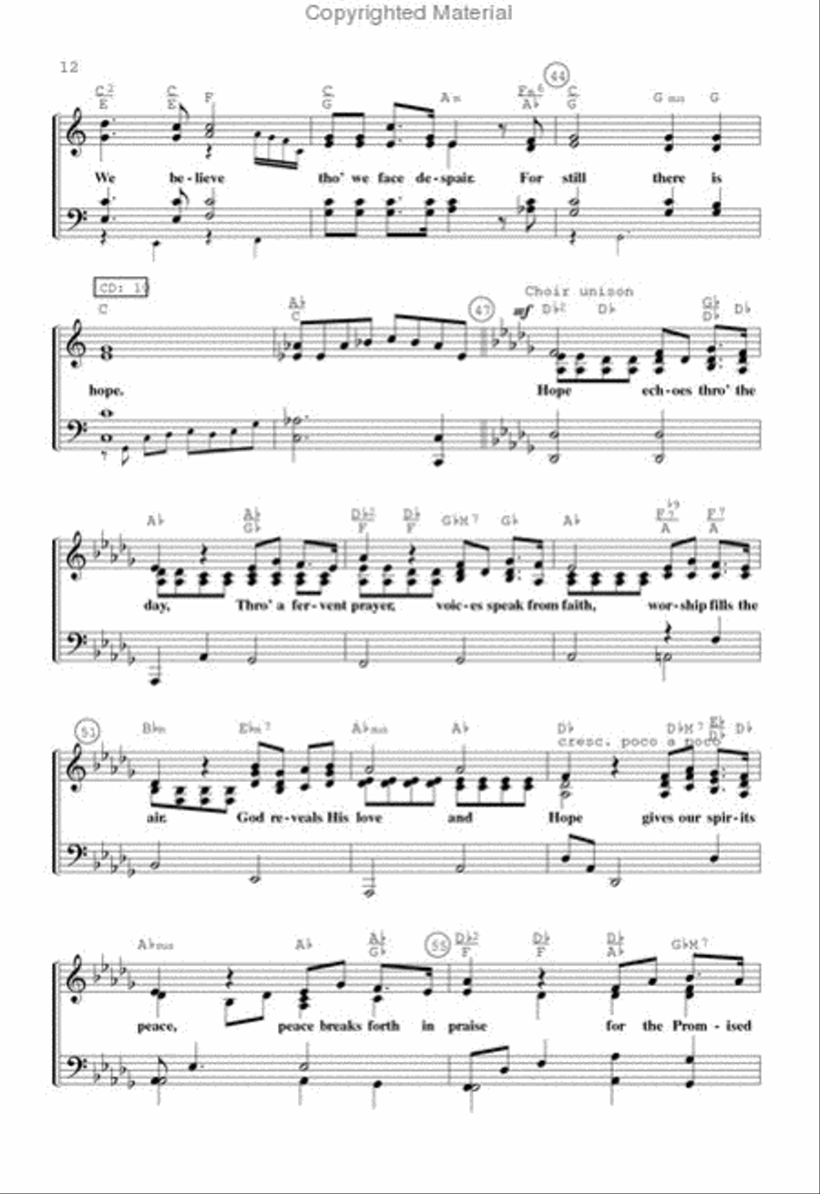 A Song Was Born At Christmas (Book) SATB scores gallery preview page 3