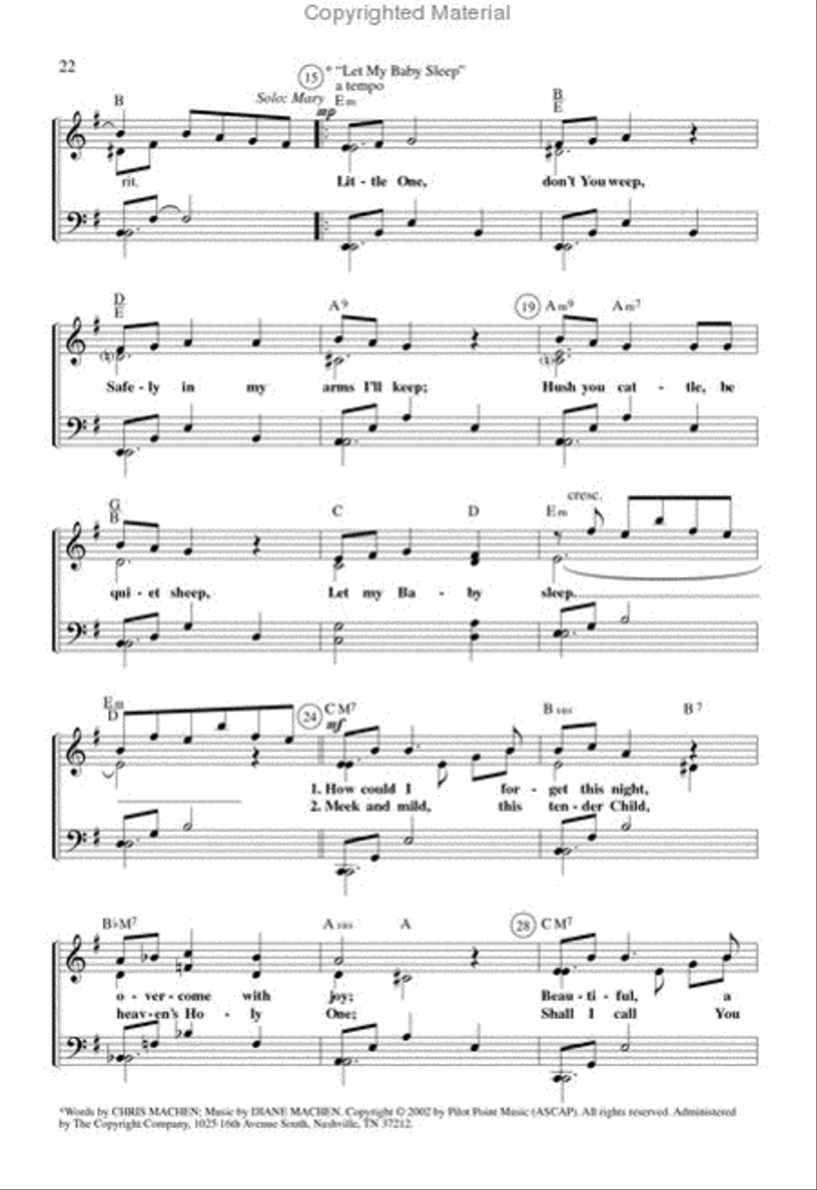 A Song Was Born At Christmas (Book) SATB scores gallery preview page 5