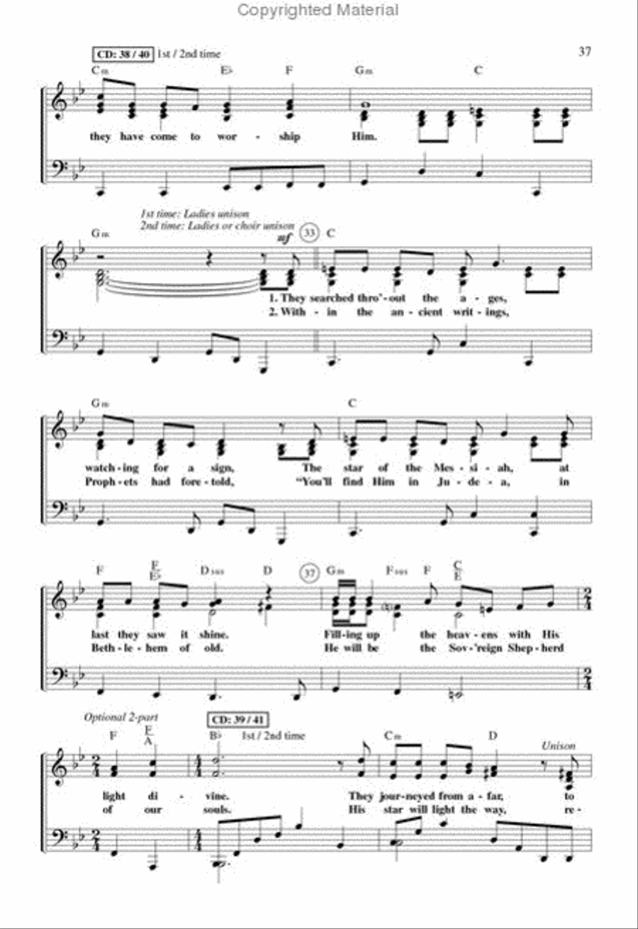 A Song Was Born At Christmas (Book) SATB scores gallery preview page 7
