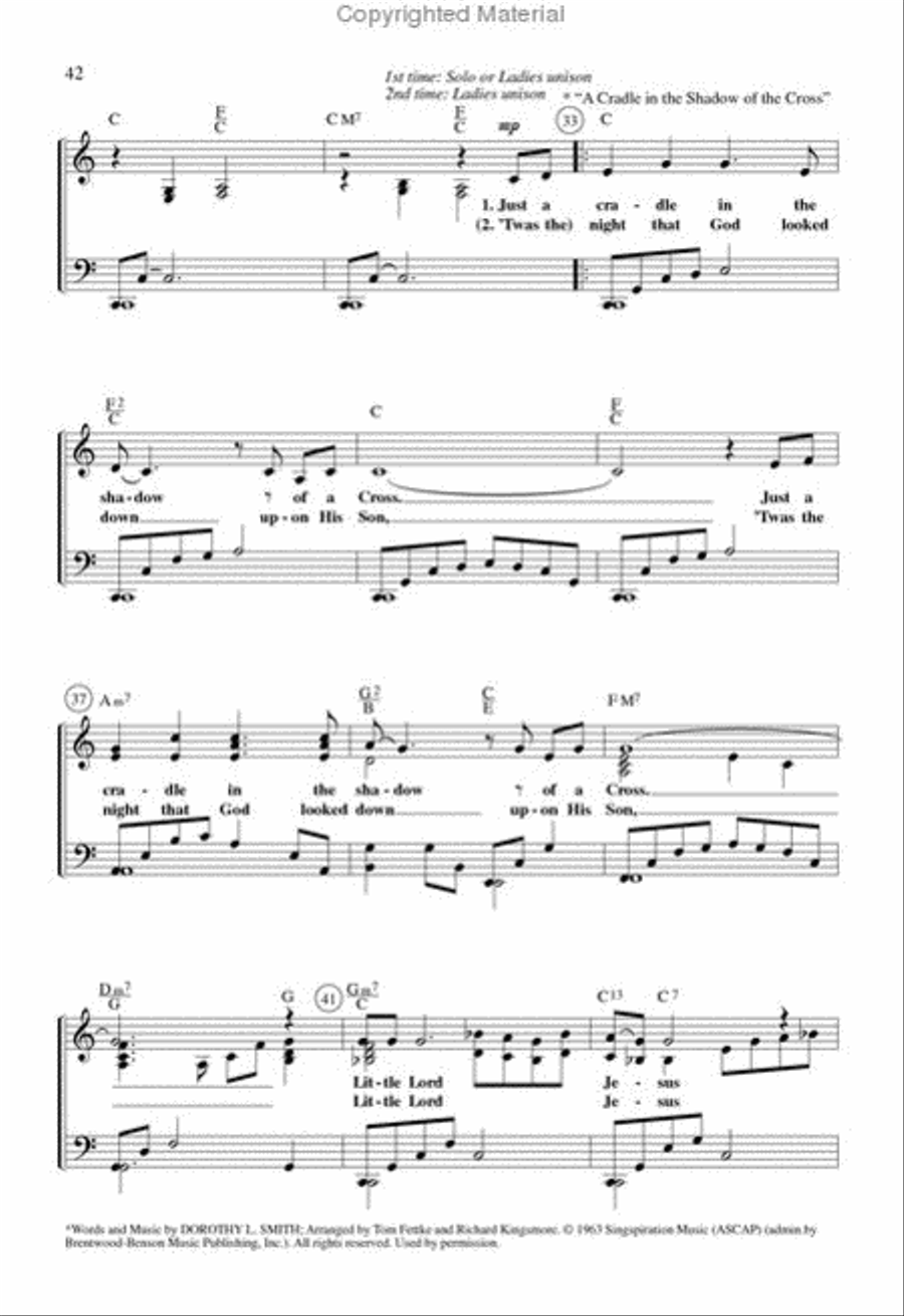 A Song Was Born At Christmas (Book) SATB scores gallery preview page 8