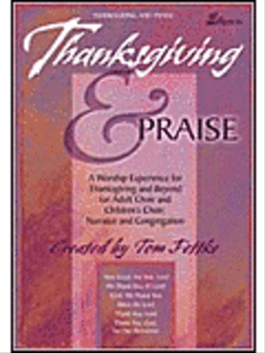 Thanksgiving & Praise (Stereo/Split-Channel Accompaniment CD) 4-Part scores gallery preview page 1