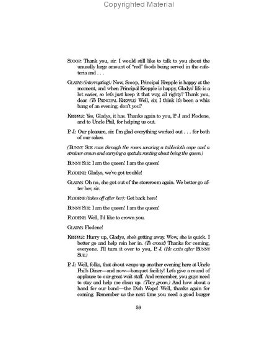 Uncle Phil's Diner 2, Interactive Dinner Theatre Collection / Songbook scores gallery preview page 7
