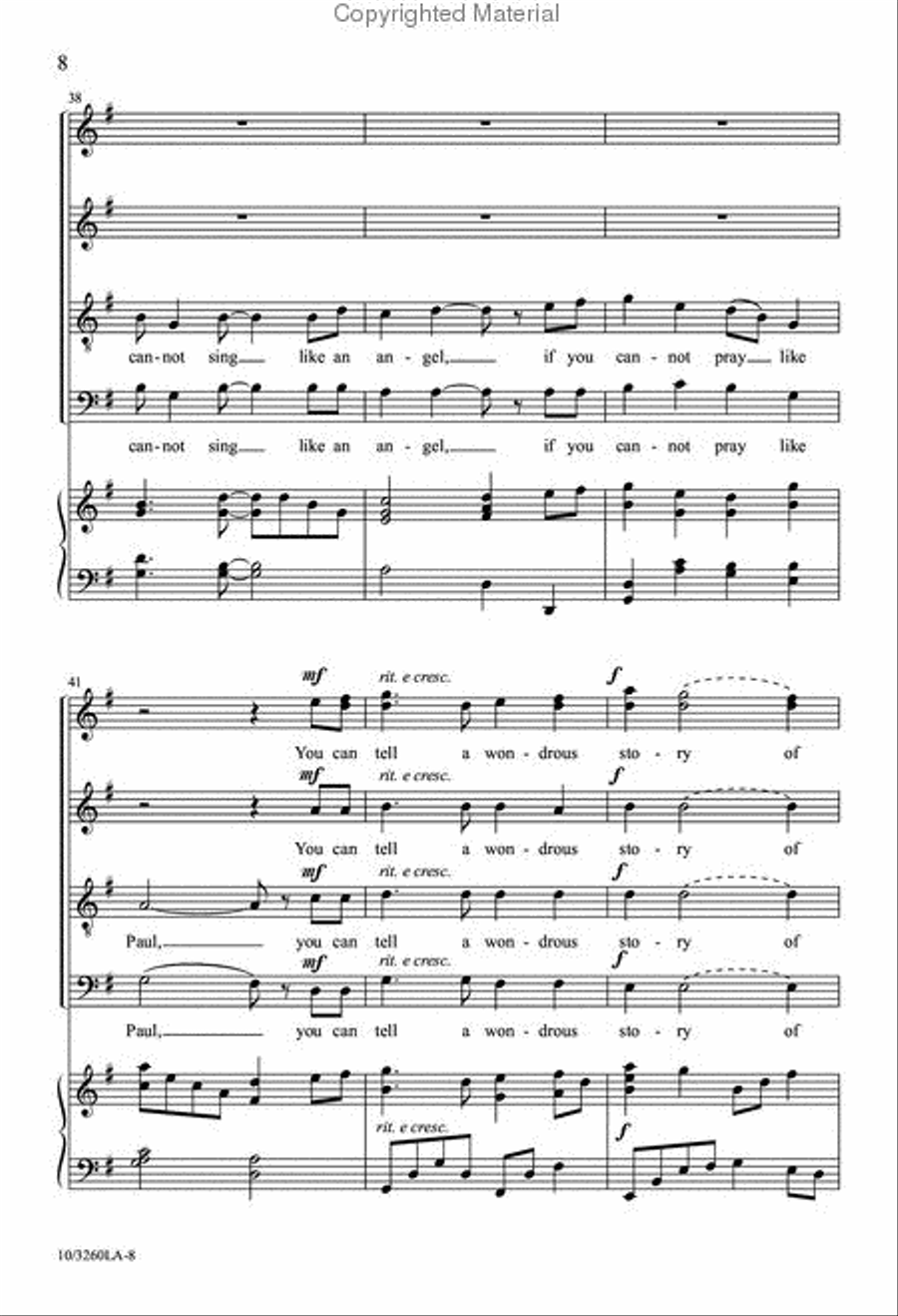 There Is a Balm in Gilead 4-Part scores gallery preview page 8