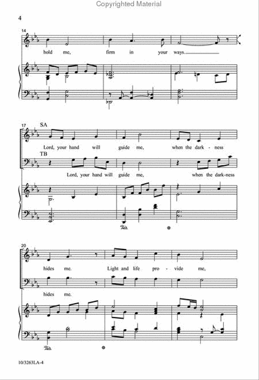 Lord, You've Searched and Known Me 4-Part scores gallery preview page 3