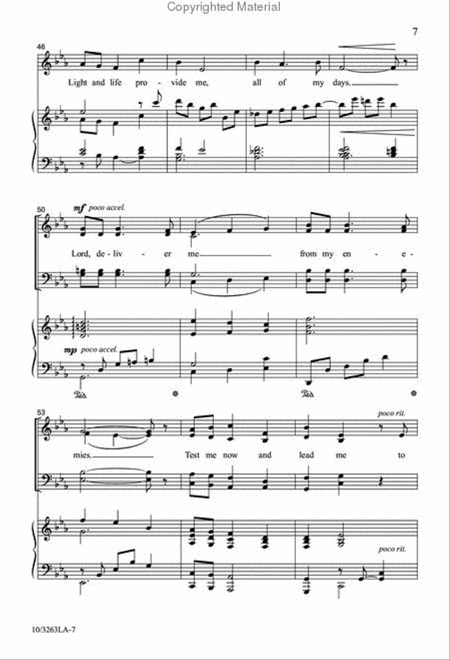 Lord, You've Searched and Known Me 4-Part scores gallery preview page 6