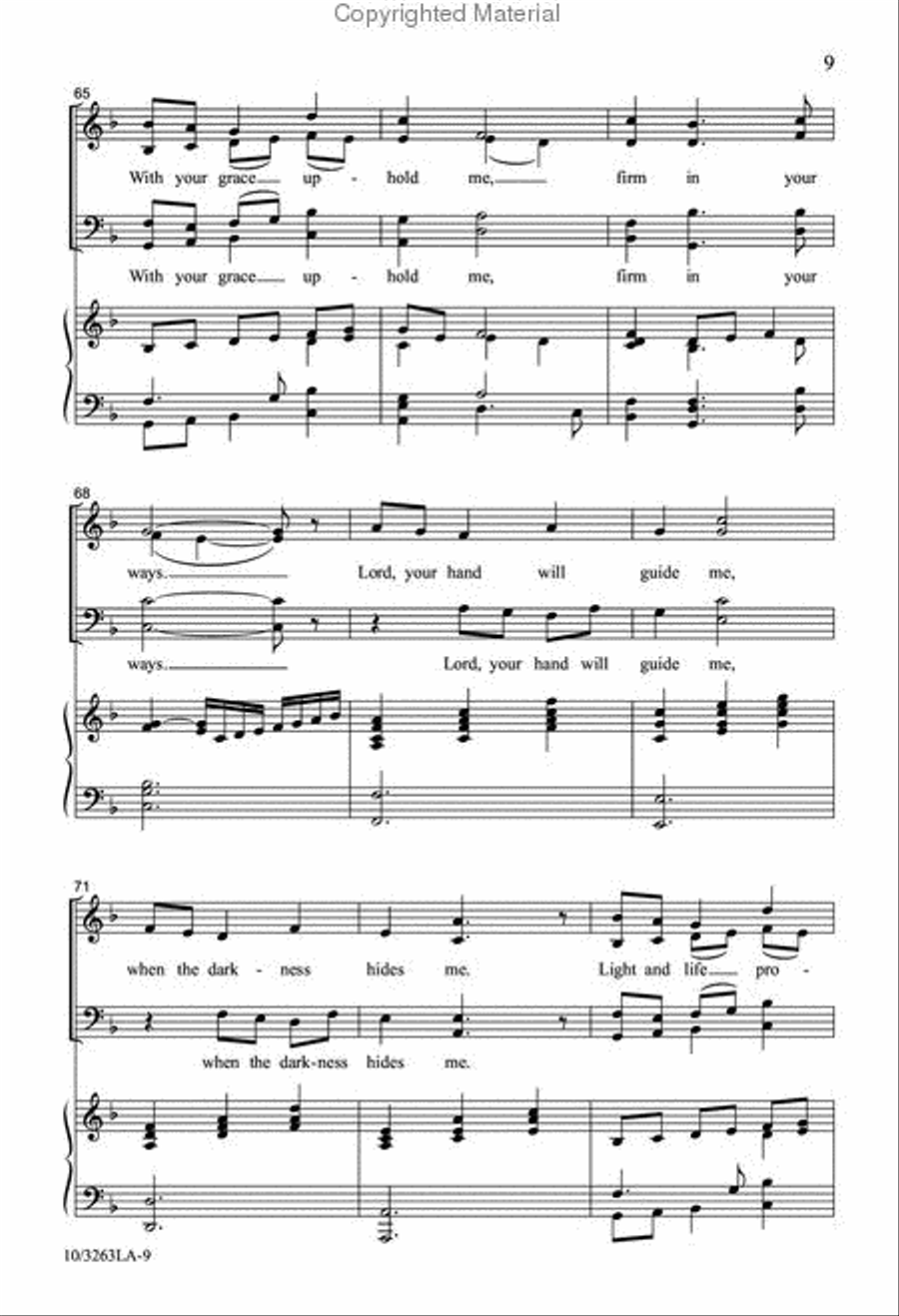 Lord, You've Searched and Known Me 4-Part scores gallery preview page 8