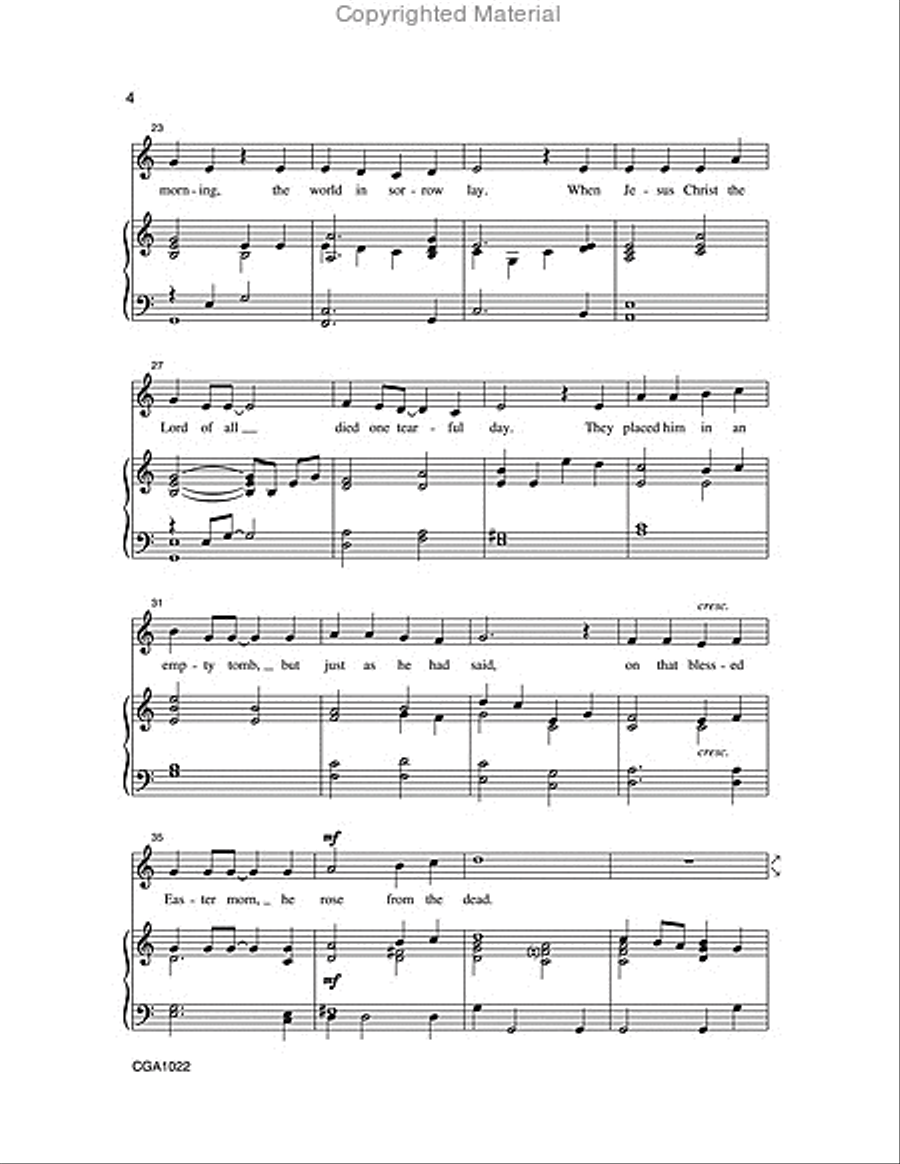 Jesus Is Alive! Unison Choir scores gallery preview page 4