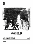 Piano Pieces, Op. 3