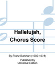 Hallelujah, Chorus Score