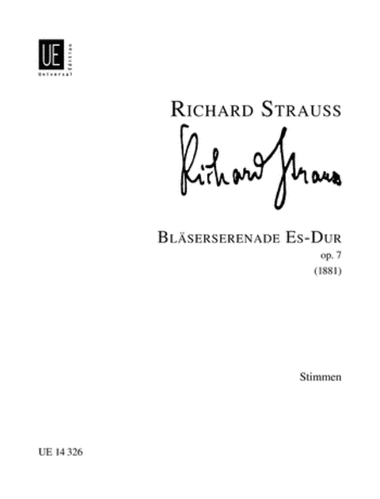Serenade, Op. 7, Winds, Parts