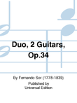 Duo, 2 Gtrs, Op. 34