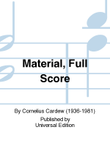 Material, Full Score
