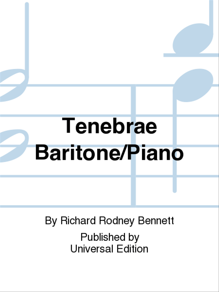 Tenebrae Baritone/Pf Baritone Horn scores gallery preview page 1