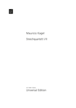 String Quartet I/Ii, Score