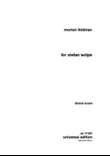 For Stefan Wolpe, Choral Score