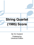 String Quartet (1985) Score