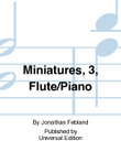 Miniatures, 3, Flute/Piano mini preview