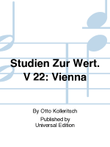 Studien Zur Wert. V 22: Vienna
