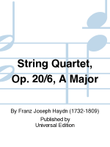 String Quartet, Op. 20/6, A Ma mini preview