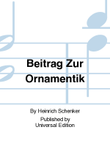 Ein Beitrag zur Ornamentik