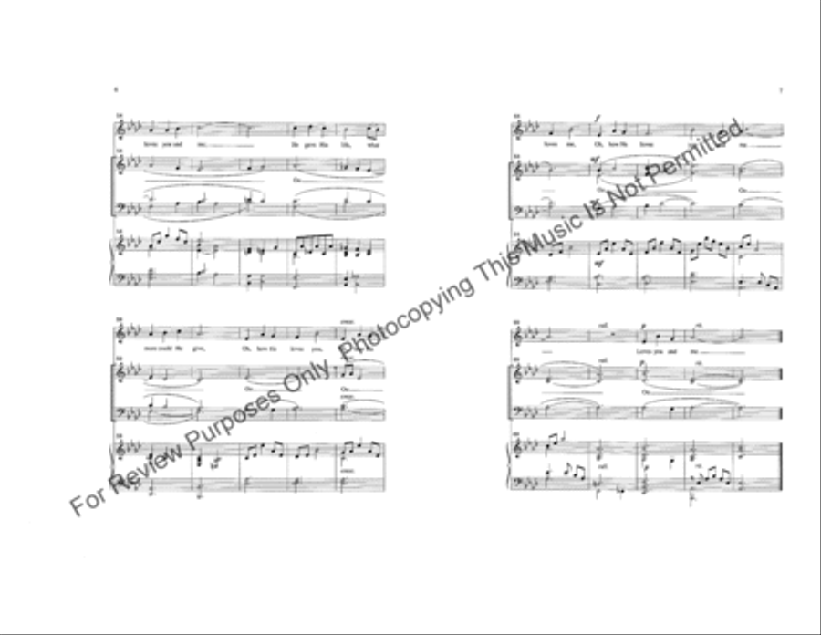 Oh, How He Loves You and Me 4-Part scores gallery preview page 4