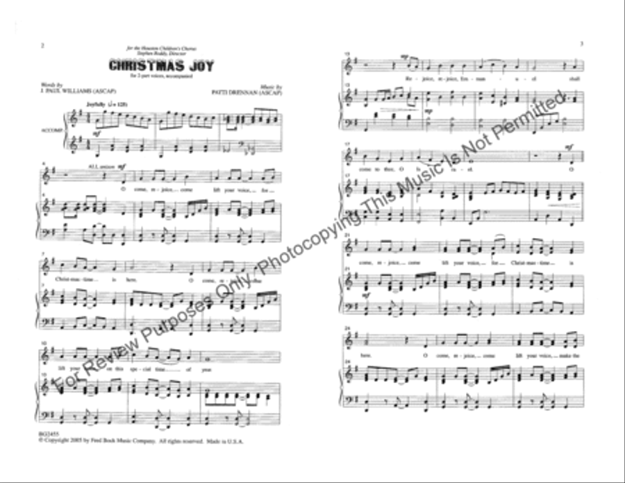 Christmas Joy Christmas Joy 2-Part scores gallery preview page 2