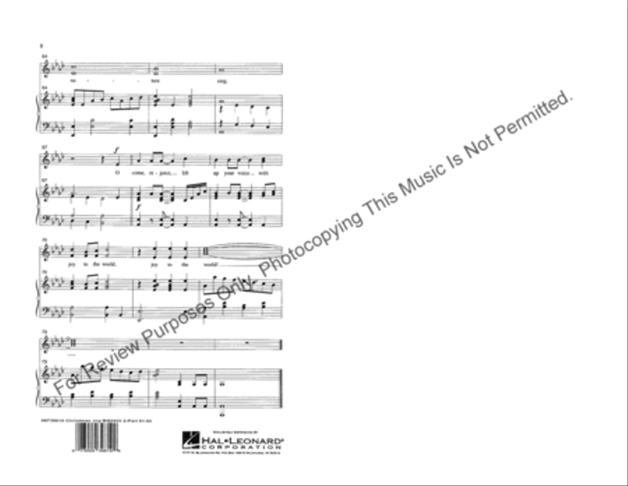 Christmas Joy Christmas Joy 2-Part scores gallery preview page 5