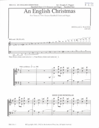 An English Christmas - 3-5 octaves - handbell part