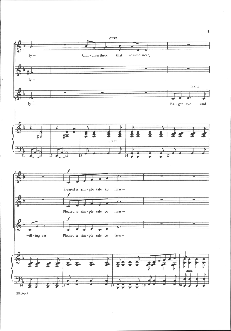 Acrostic for Alice (SSA) Acrostic for Alice (SSA) SSA scores gallery preview page 3