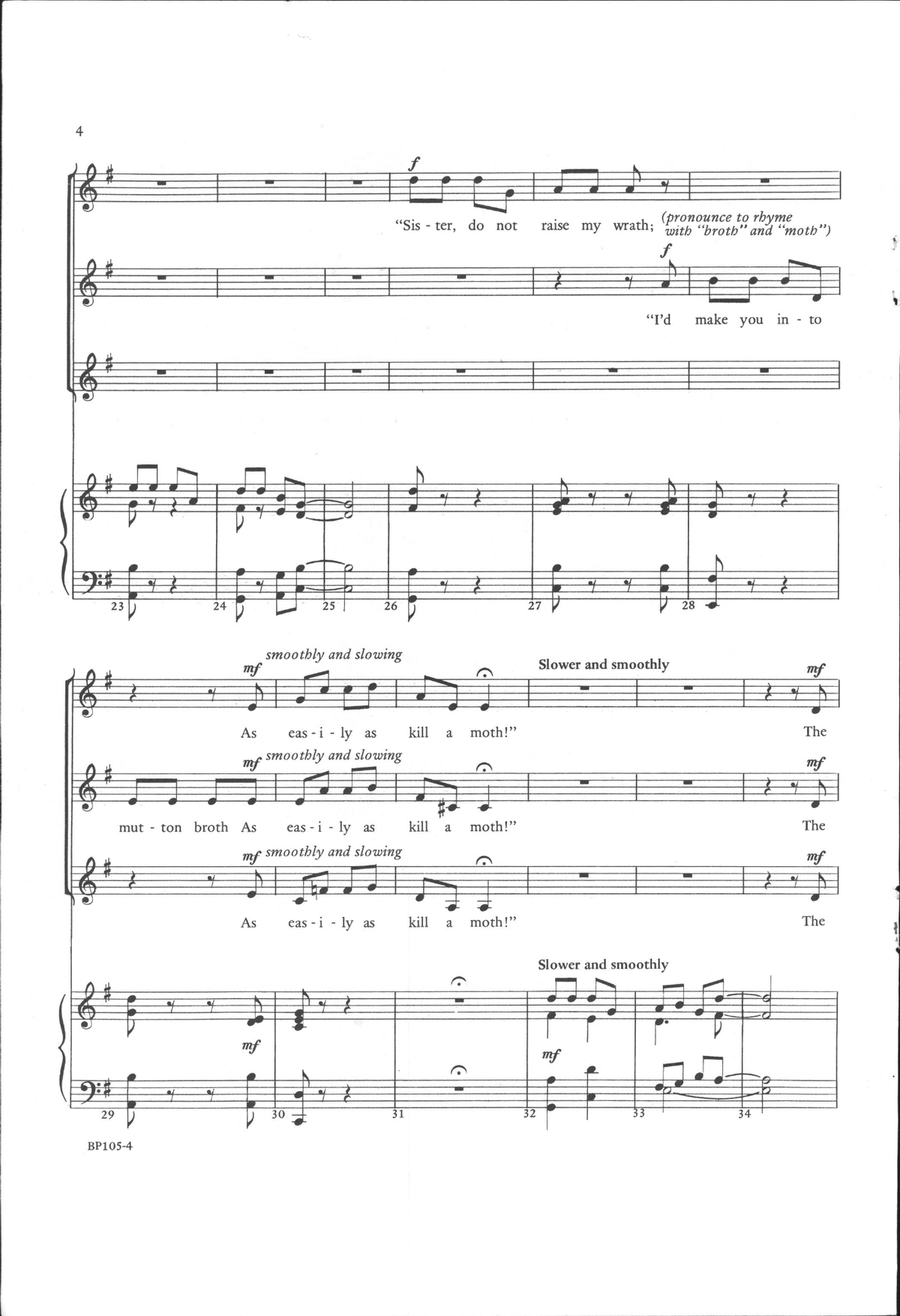 Brother and Sister Brother and Sister SSA scores gallery preview page 4