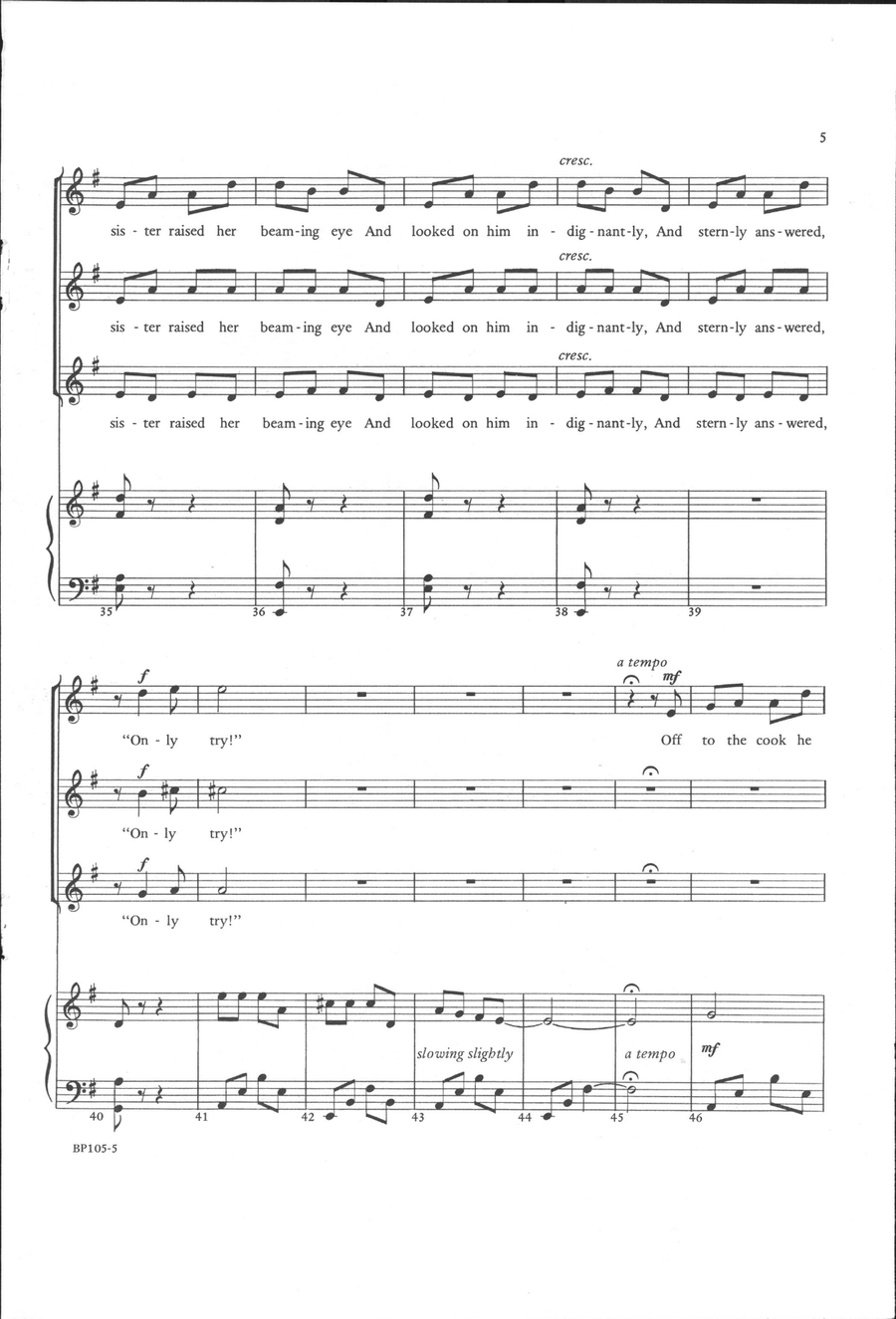 Brother and Sister Brother and Sister SSA scores gallery preview page 5