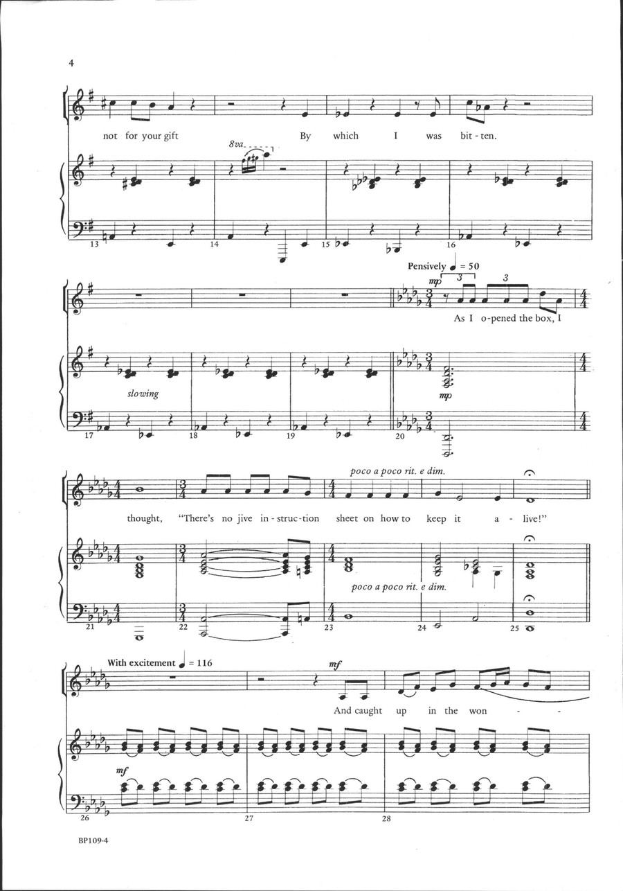 Gift, The Gift, The Unison Choir scores gallery preview page 3