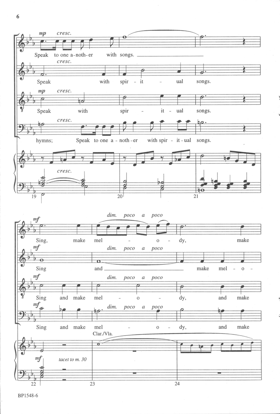 Be Filled with the Spirit 4-Part scores gallery preview page 5