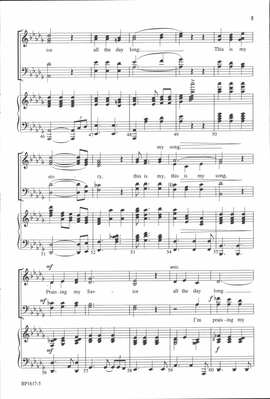 Blessed Assurance Blessed Assurance 4-Part scores gallery preview page 5