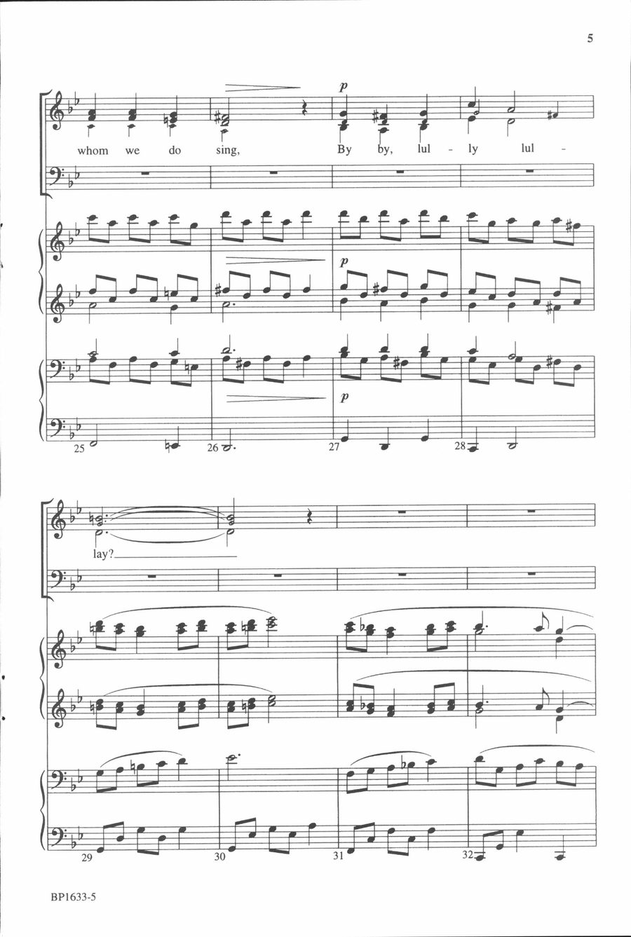 Coventry Carol - SATB Coventry Carol - SATB 4-Part scores gallery preview page 5