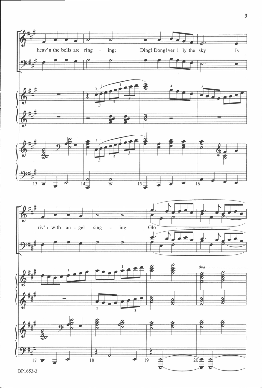 Ding! Dong! Merrily on High - SATB 4-Part scores gallery preview page 4