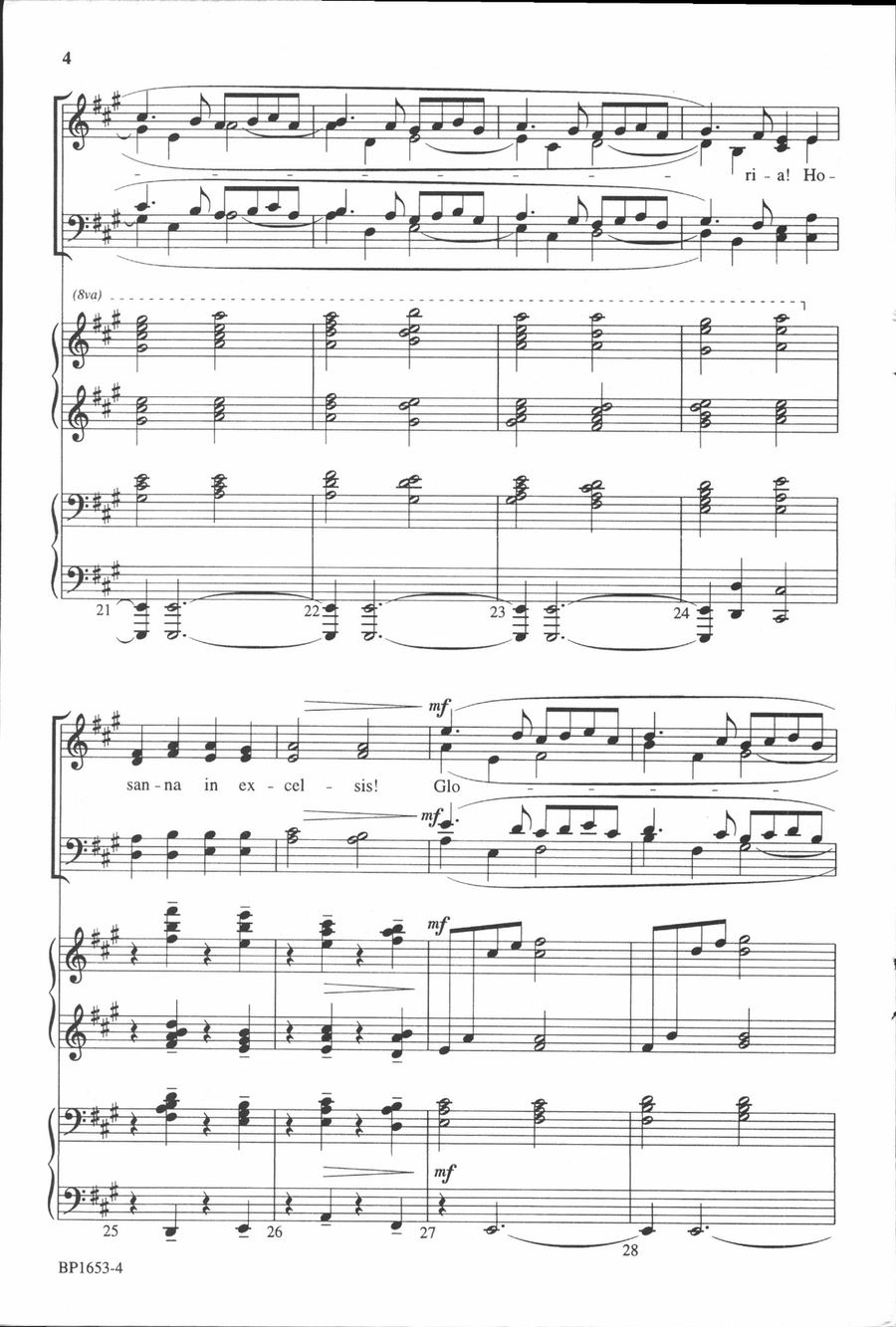 Ding! Dong! Merrily on High - SATB 4-Part scores gallery preview page 5