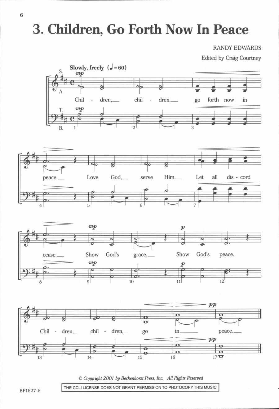 Four Benedictions Four Benedictions 4-Part scores gallery preview page 4