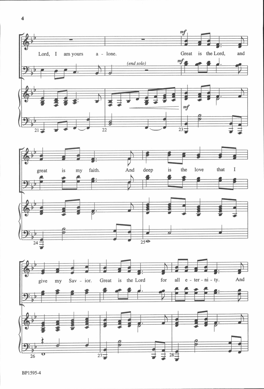 Great Is the Lord Great Is the Lord 4-Part scores gallery preview page 4