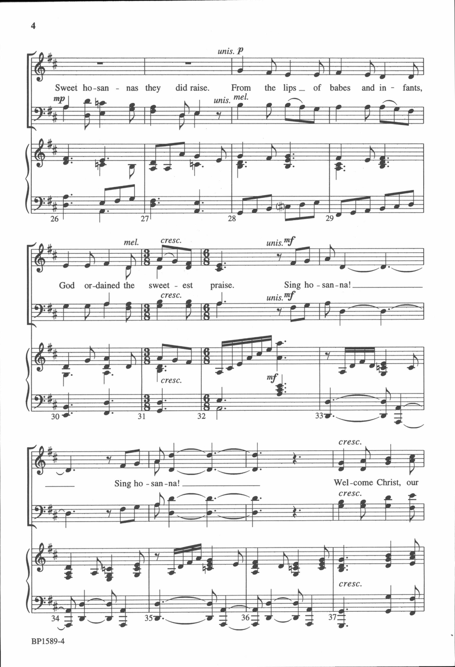 Jesus Came in Triumph Riding 4-Part scores gallery preview page 4