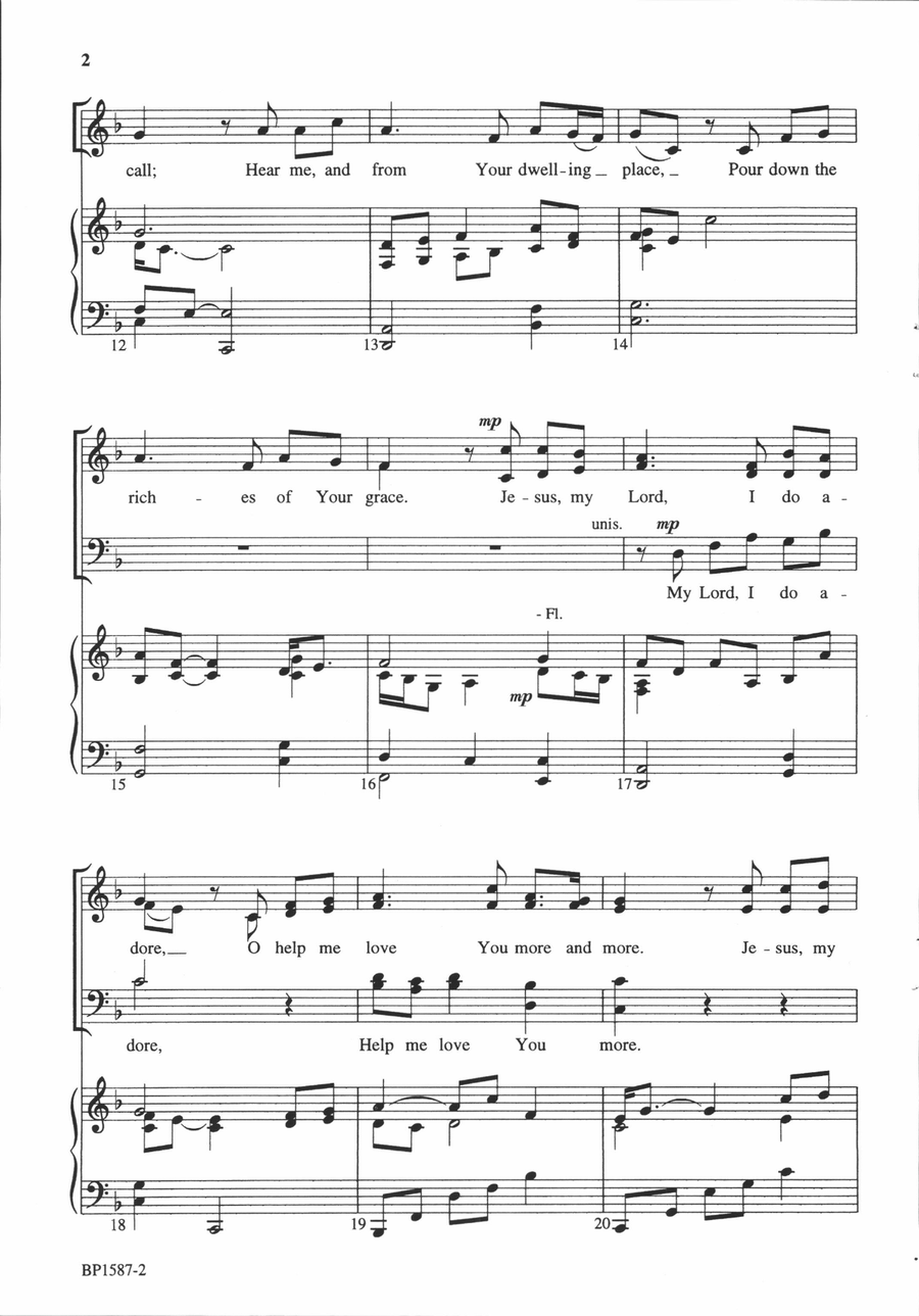 Jesus, My Lord, My God, My All 4-Part scores gallery preview page 3