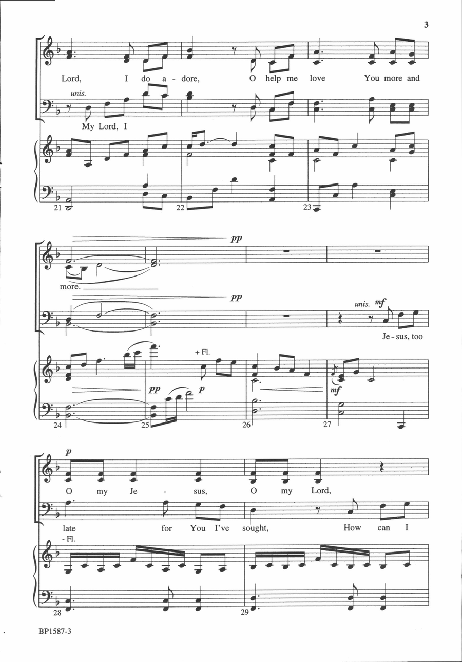 Jesus, My Lord, My God, My All 4-Part scores gallery preview page 4