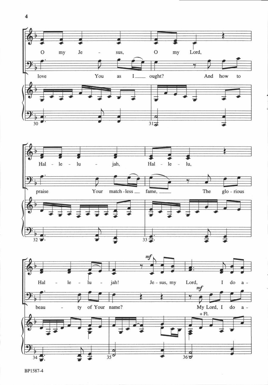 Jesus, My Lord, My God, My All 4-Part scores gallery preview page 5