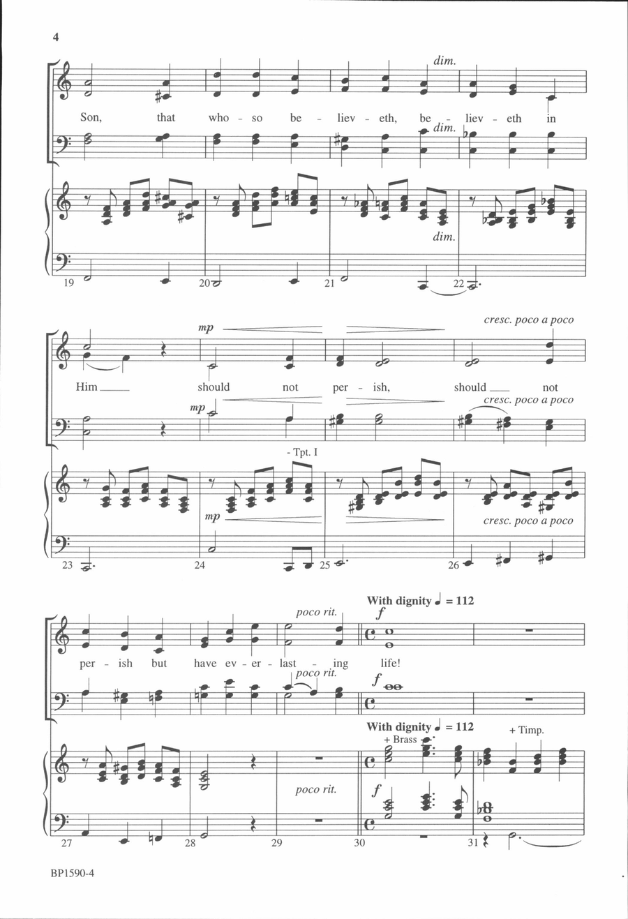 Lift High the Cross Lift High the Cross 4-Part scores gallery preview page 4