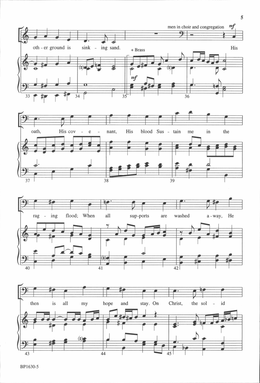 My Hope Is Built On Nothing Less - Courtney 4-Part scores gallery preview page 5