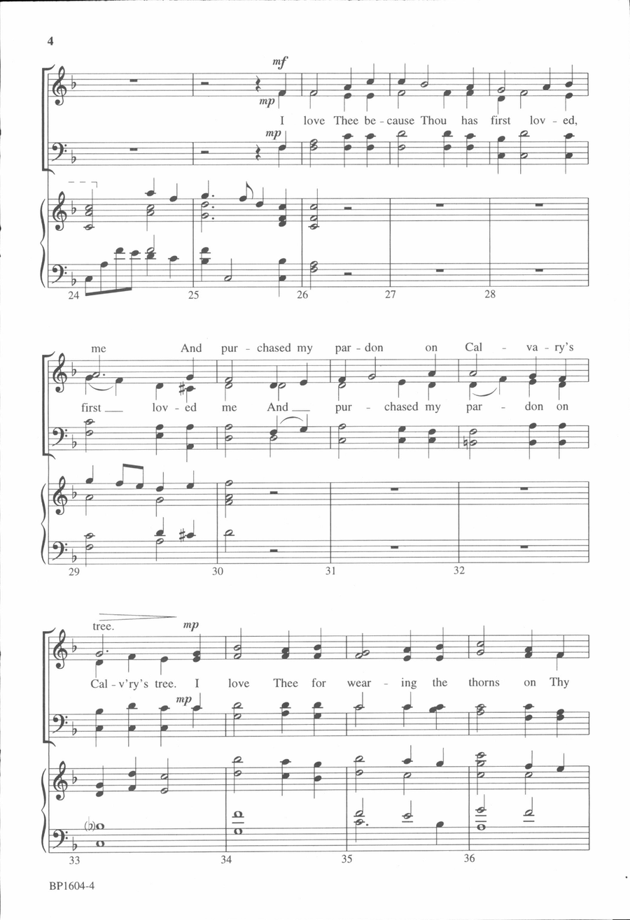 My Jesus I Love Thee - Arnold 4-Part scores gallery preview page 5