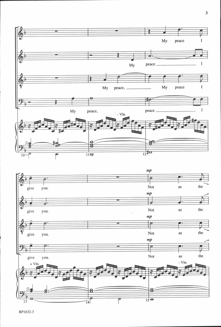 Peace I Give to You Peace I Give to You 4-Part scores gallery preview page 3