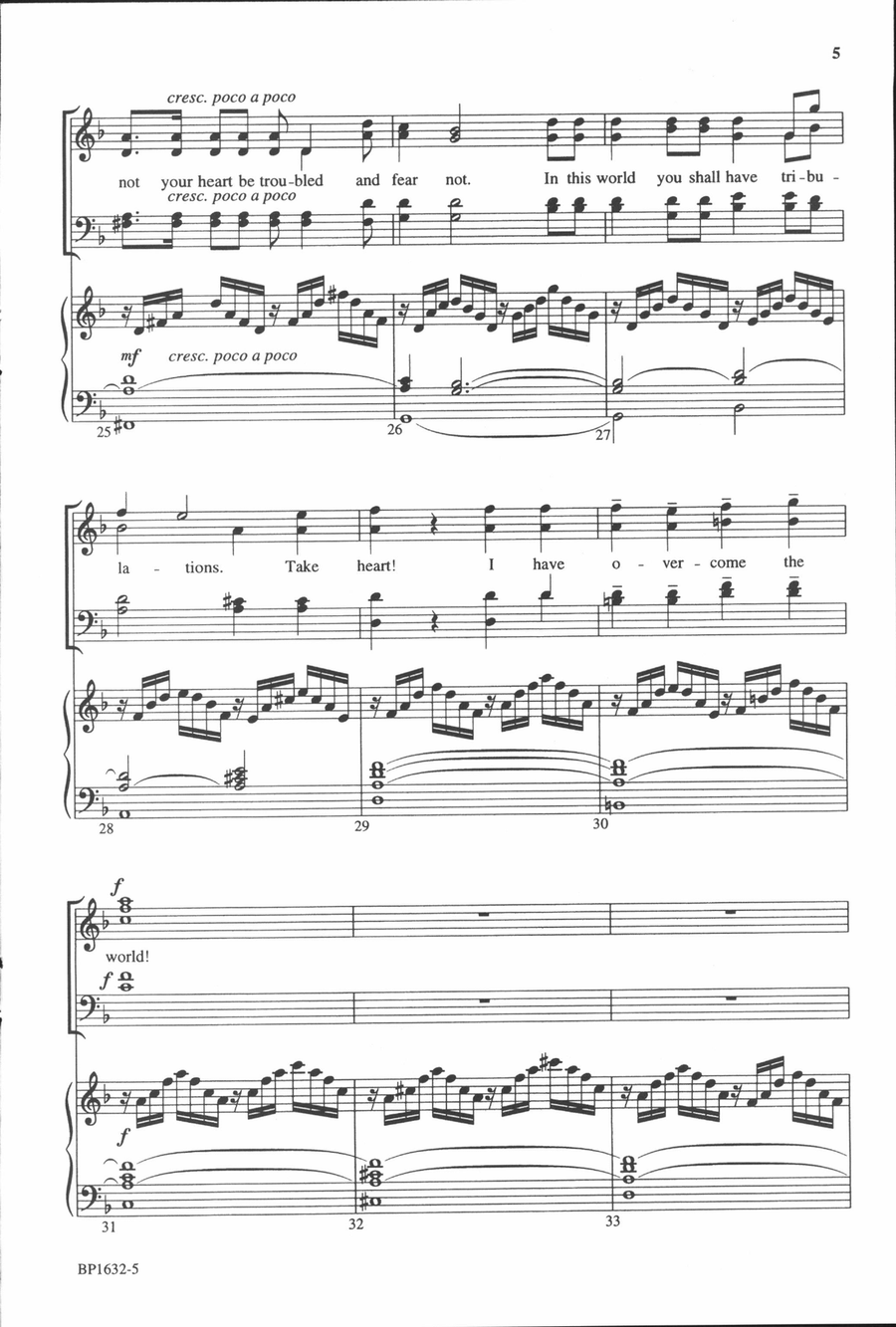 Peace I Give to You Peace I Give to You 4-Part scores gallery preview page 5