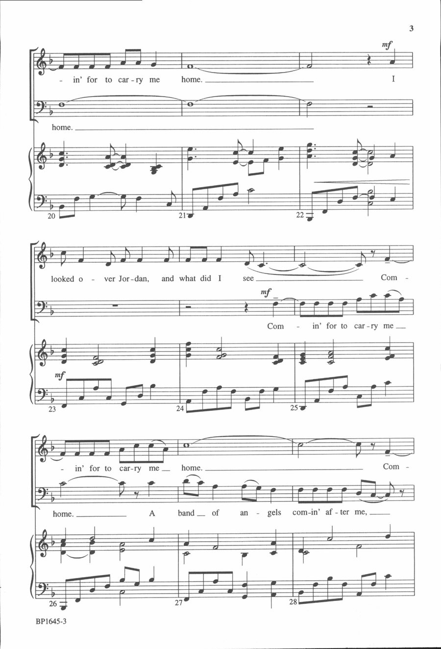 Swing Low, Sweet Chariot - Helvey 4-Part scores gallery preview page 4